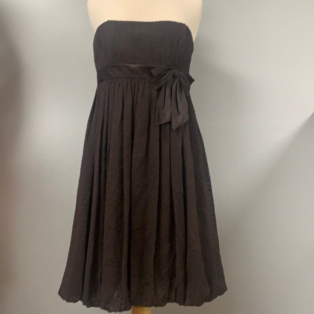 Laundry by Shelli Segal Strapless Brown Dress Size 8
